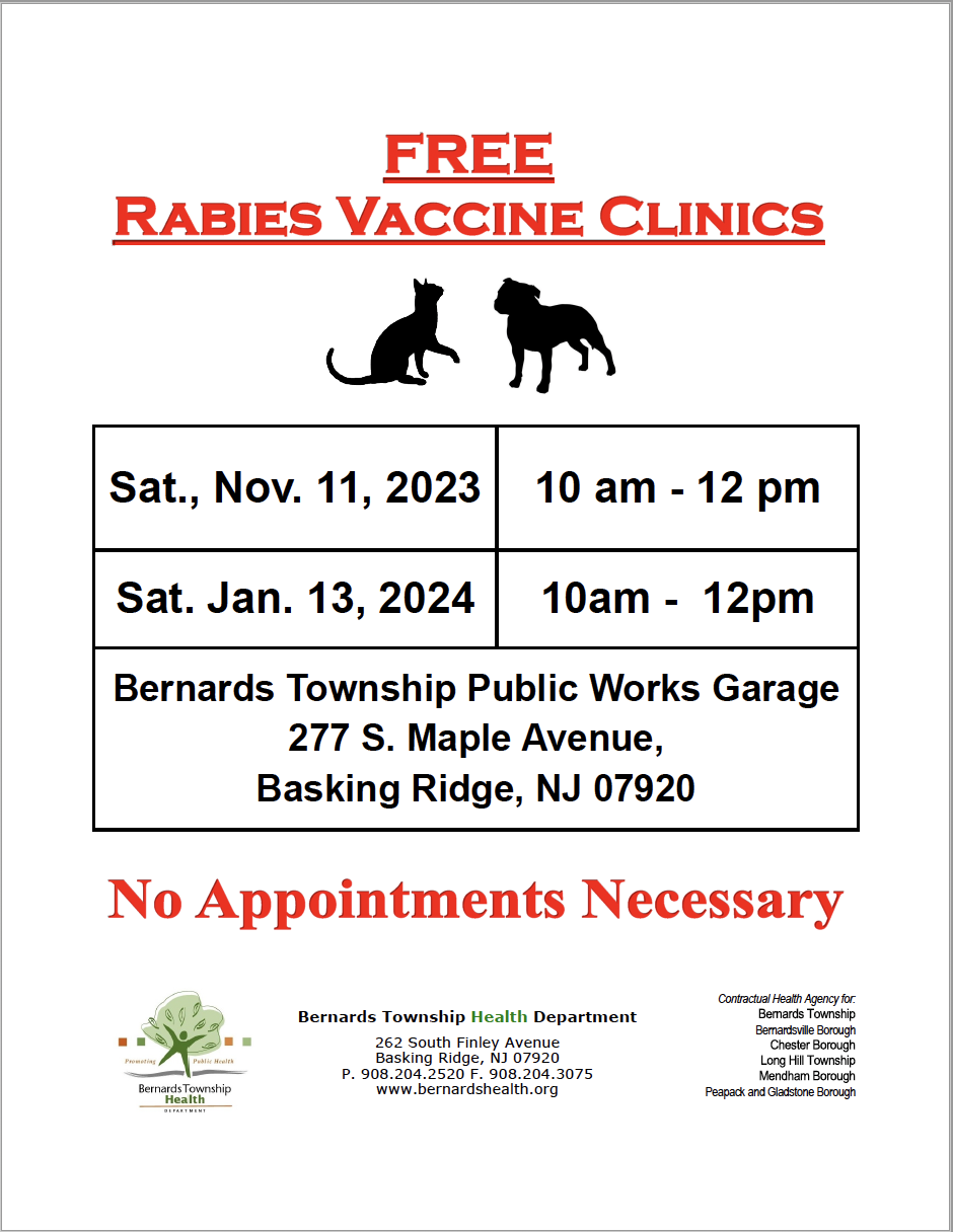 Free Rabies Vaccinie Clinics Flyers
