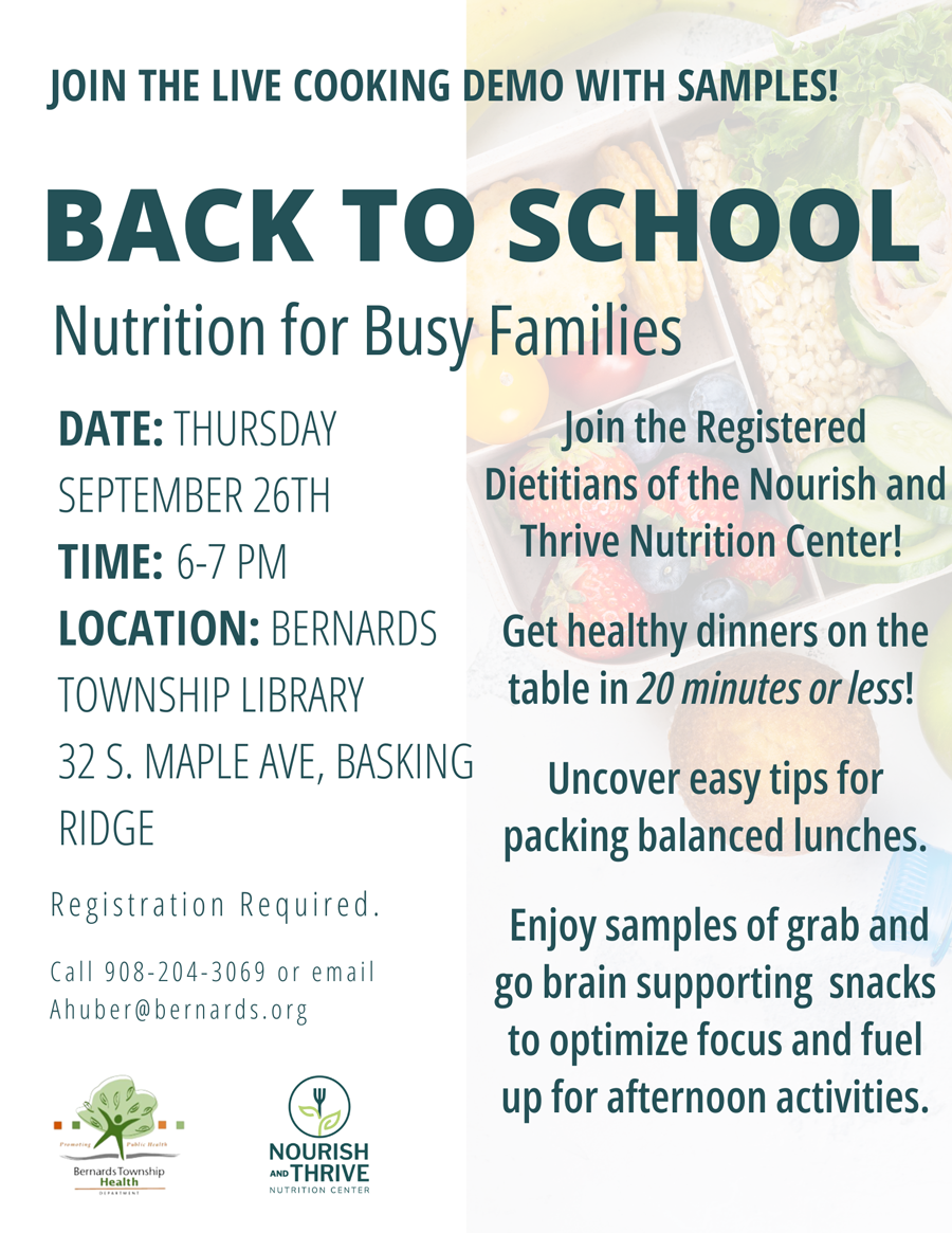 Back to School Nutrition Flyer. Click to open an OCR scanned PDF version.